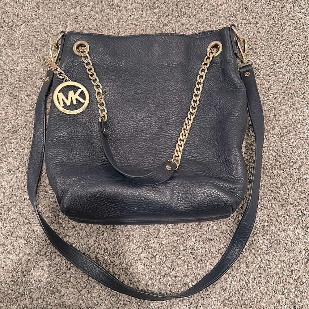 Michael Kors Navy Shoulder Bag